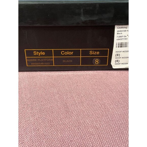 House of Harlow 1960 Audre Platforms in Black 8 New with box Womens High Heels - Picture 11 of 12